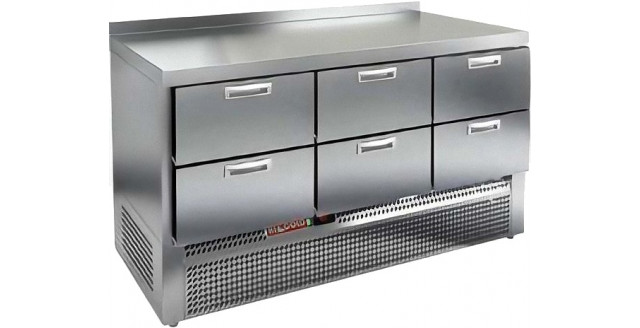 Стол с холодильным шкафом Hicold GNE 222/TN / с бортом / среднетемпературный