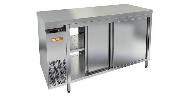 Стол с тепловым шкафом Hicold TS T 14 GN O