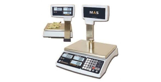 Весы электронные торговые со стойкой MAS MR1-30P