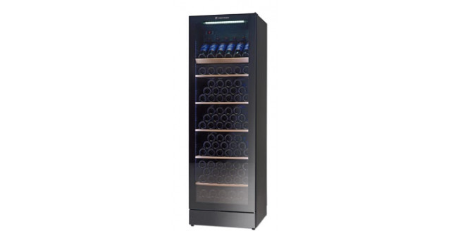 Шкаф винный вентилируемый металлический WINE 185 FG чёрный