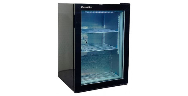 Шкаф морозильный со стеклом Cooleq UF100G / чёрный