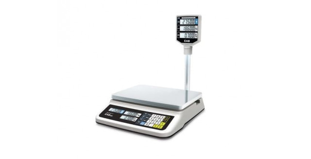 Весы электронные торговые CAS PR-30 P (LCD, II) с USB-разъёмом