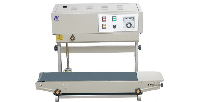 Запайщик пакетов Packvac DBF-900 / конвейерный / вертикальный