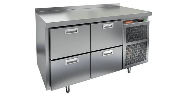 Стол холодильный с бортом Hicold GN 22/TN (R290)